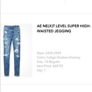 AE Next Level Super High-waisted Jegging